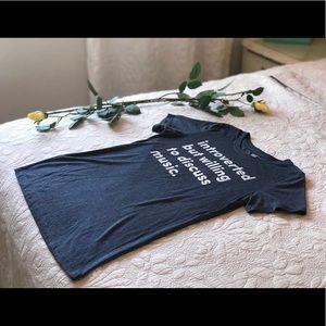 ‘Introverted But Willing To Discuss Music’ Tee